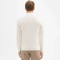 Theory Goris Long-Sleeve Polo Shirt In Light Bilen-Men T-shirts + Polos|Sweaters + Cardigans