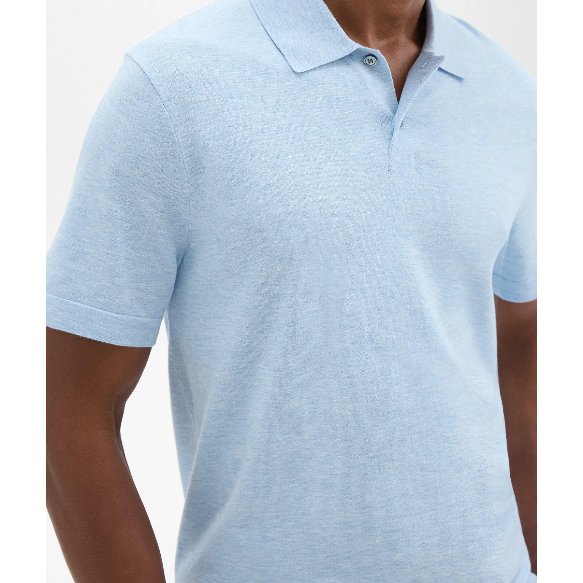 Theory Goris Polo Shirt In Light Bilen-Men T-shirts + Polos|Sweaters + Cardigans
