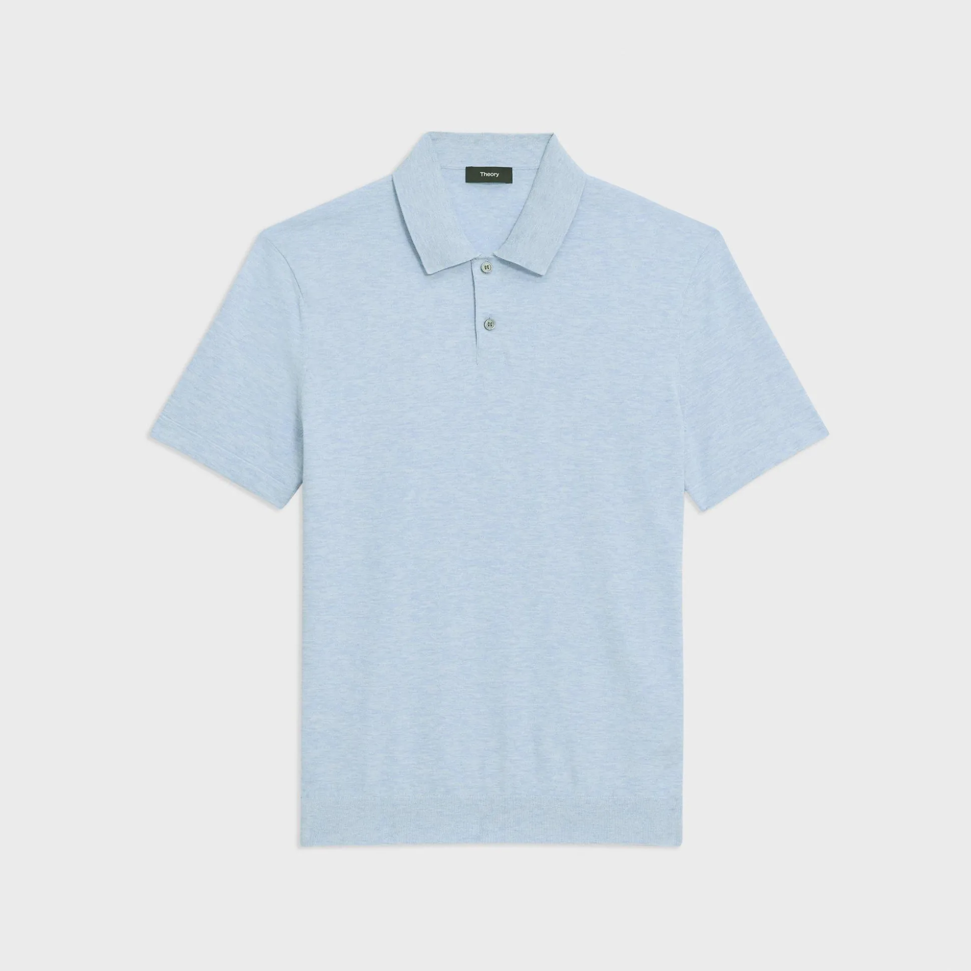 Theory Goris Polo Shirt In Light Bilen-Men T-shirts + Polos|Sweaters + Cardigans