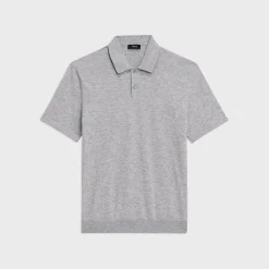 Theory Goris Polo Shirt In Light Bilen-Men T-shirts + Polos|Sweaters + Cardigans