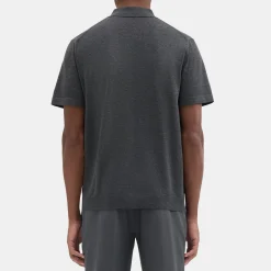 Theory Goris Polo Shirt In Light Bilen-Men T-shirts + Polos|Sweaters + Cardigans