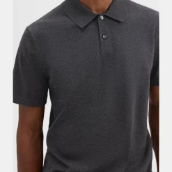 Theory Goris Polo Shirt In Light Bilen-Men T-shirts + Polos|Sweaters + Cardigans