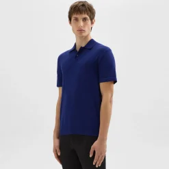 Theory Goris Polo Shirt In Light Bilen-Men T-shirts + Polos|Sweaters + Cardigans