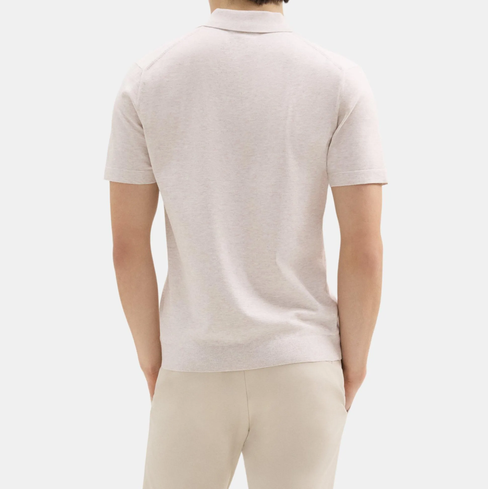 Theory Goris Polo Shirt In Light Bilen-Men T-shirts + Polos|Sweaters + Cardigans