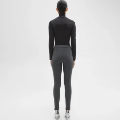 Theory High-Waist Legging In Stretch Flannel-Women Pants