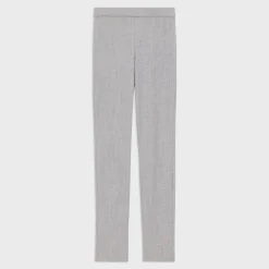 Theory High-Waist Legging In Stretch Flannel-Women Pants