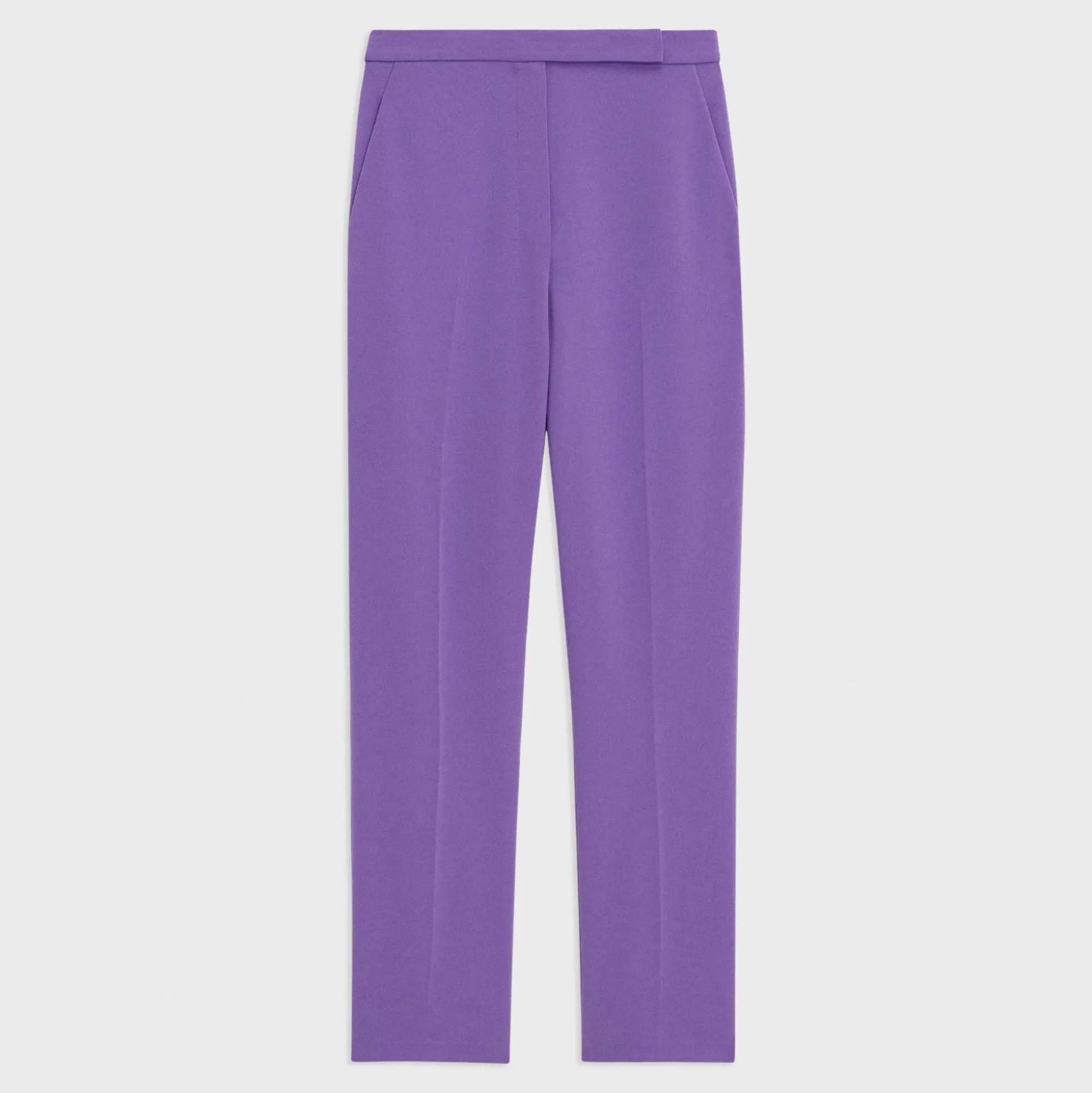 Theory High-Waist Slim Crop Pant In Admiral Crepe-Women Suits|Pants