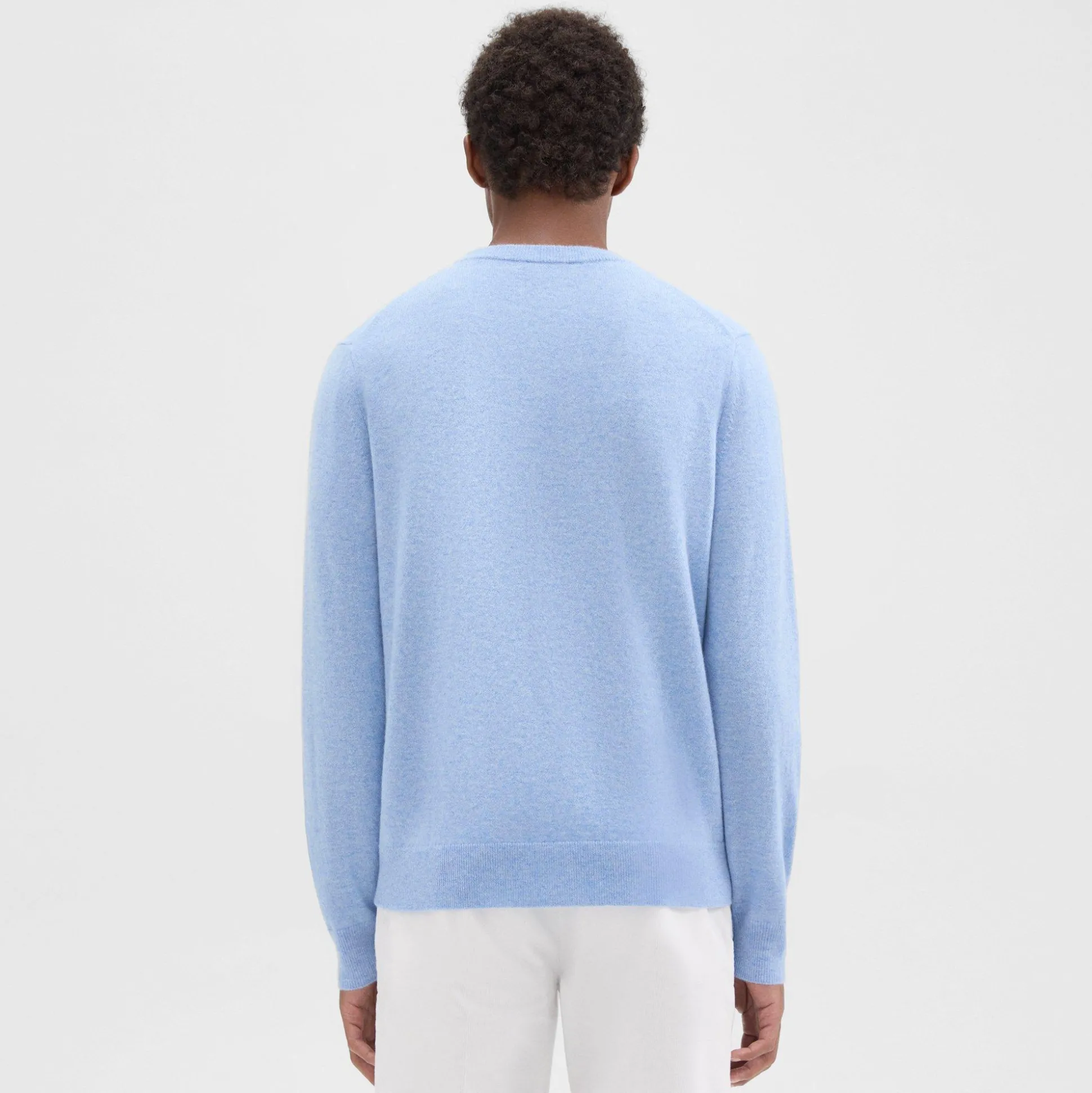 Theory Hilles Crewneck Sweater In Cashmere-Men Sweaters + Cardigans