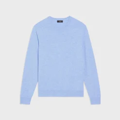 Theory Hilles Crewneck Sweater In Cashmere-Men Sweaters + Cardigans