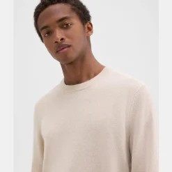 Theory Hilles Crewneck Sweater In Cashmere-Men Sweaters + Cardigans