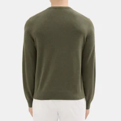 Theory Hilles Crewneck Sweater In Cashmere-Men Sweaters + Cardigans