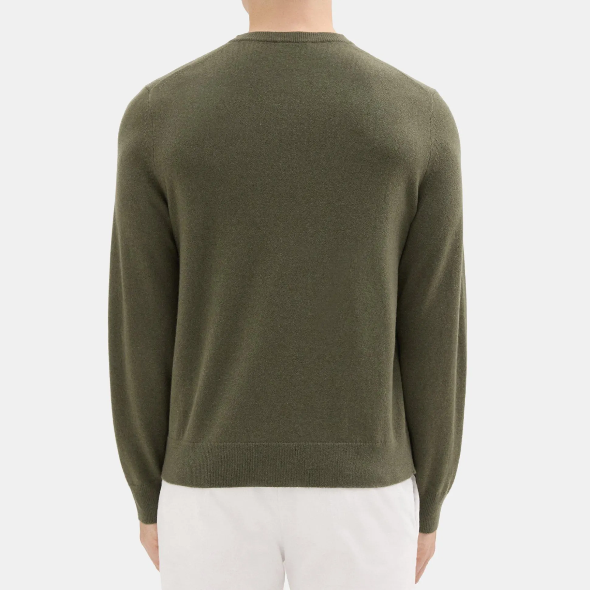 Theory Hilles Crewneck Sweater In Cashmere-Men Sweaters + Cardigans