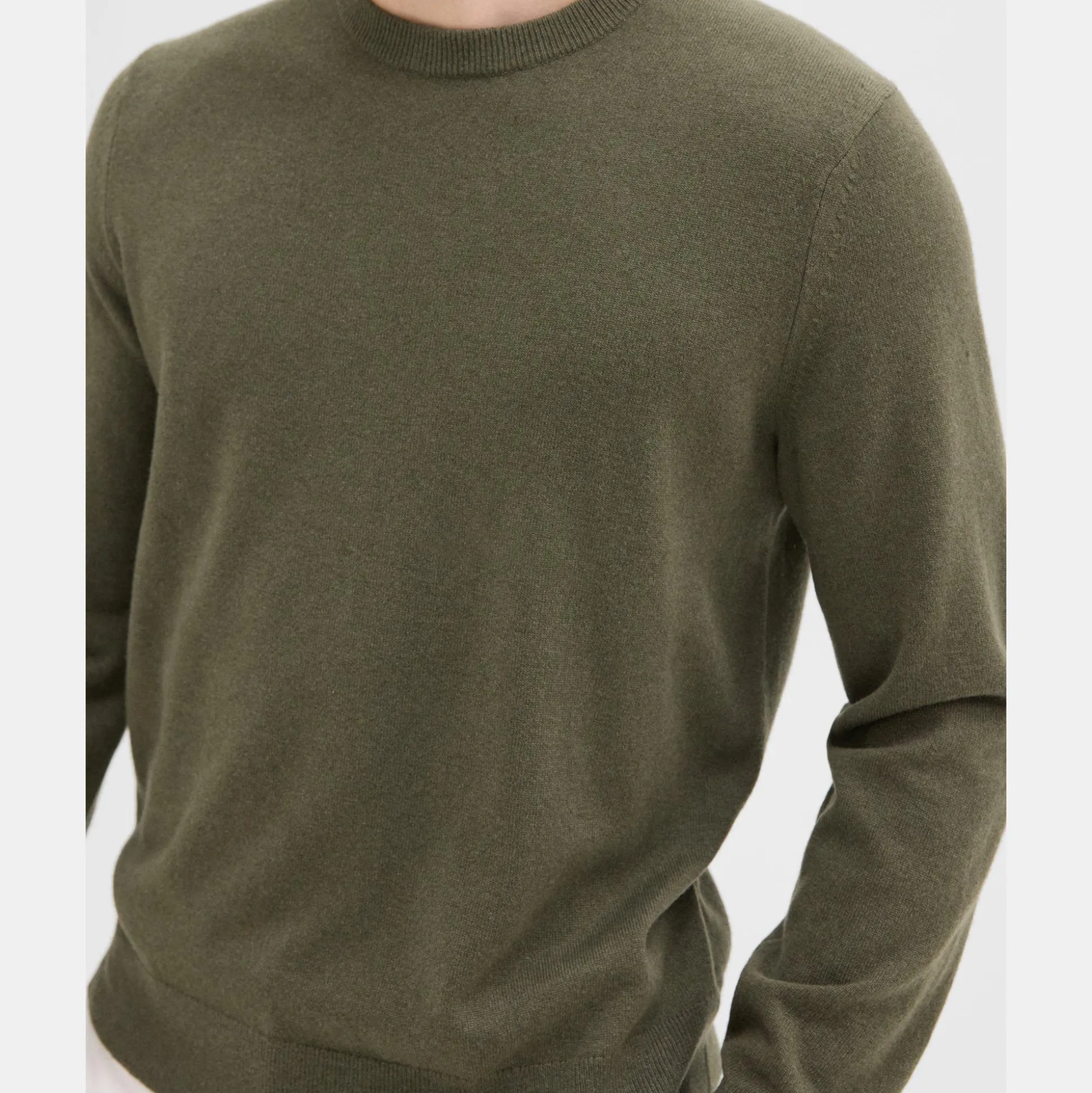 Theory Hilles Crewneck Sweater In Cashmere-Men Sweaters + Cardigans