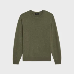 Theory Hilles Crewneck Sweater In Cashmere-Men Sweaters + Cardigans