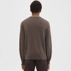 Theory Hilles Crewneck Sweater In Cashmere-Men Sweaters + Cardigans