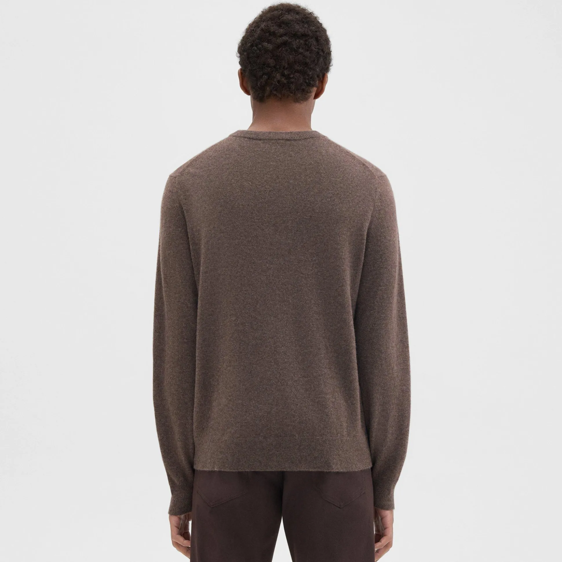 Theory Hilles Crewneck Sweater In Cashmere-Men Sweaters + Cardigans