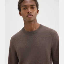 Theory Hilles Crewneck Sweater In Cashmere-Men Sweaters + Cardigans