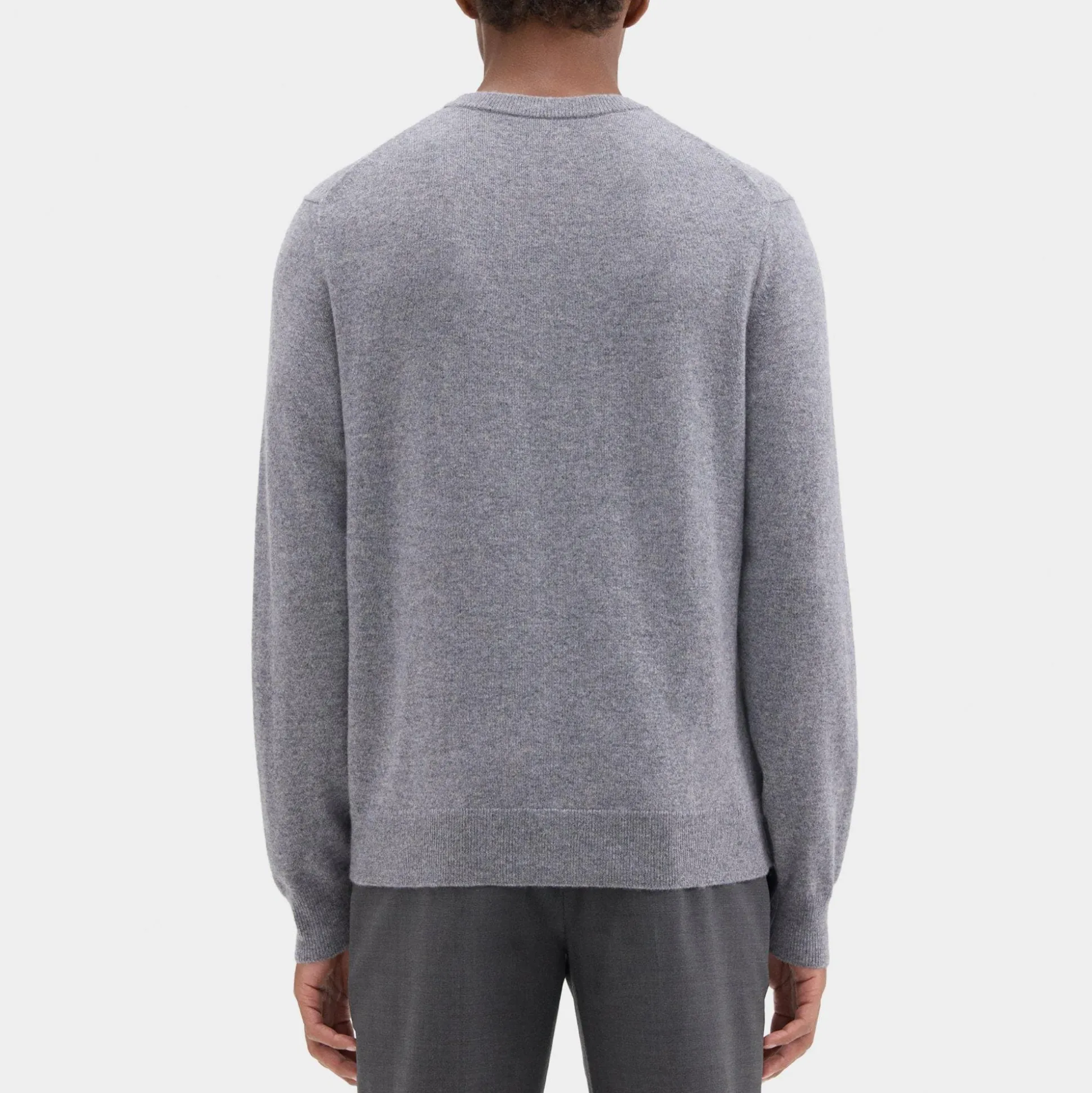 Theory Hilles Crewneck Sweater In Cashmere-Men Sweaters + Cardigans