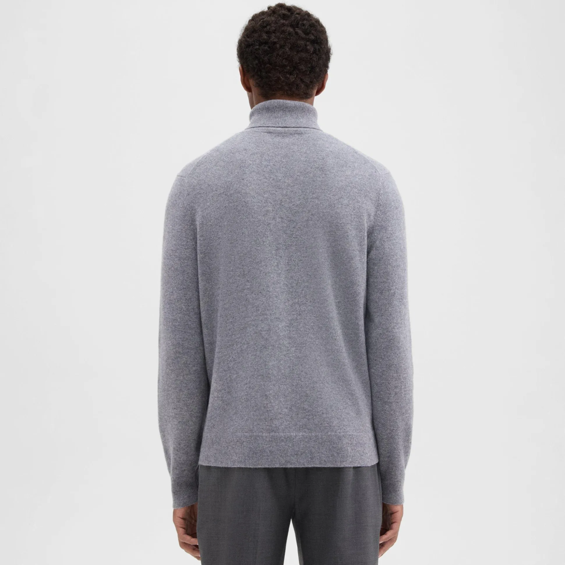Theory Hilles Turtleneck Sweater In Cashmere-Men Sweaters + Cardigans