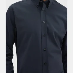 Theory Hugh Shirt In Stretch Wool-Men Shirts