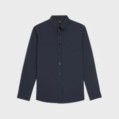 Theory Hugh Shirt In Stretch Wool-Men Shirts