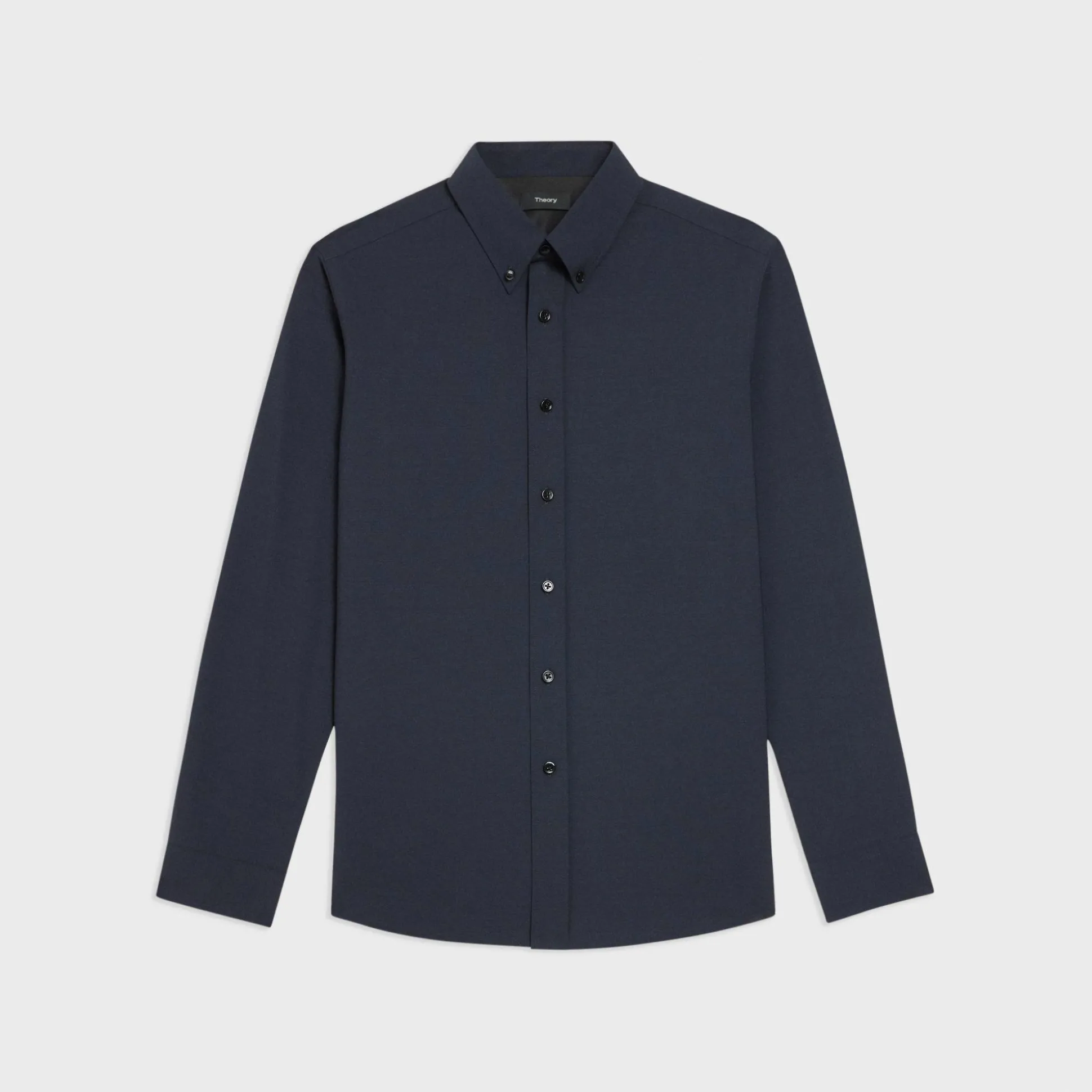 Theory Hugh Shirt In Stretch Wool-Men Shirts