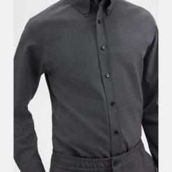 Theory Hugh Shirt In Stretch Wool-Men Shirts