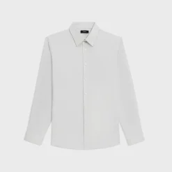 Theory Irving Shirt In Checked Stretch Cotton-Men Shirts