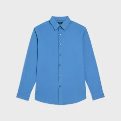 Theory Irving Shirt In Cotton Flannel-Men Shirts