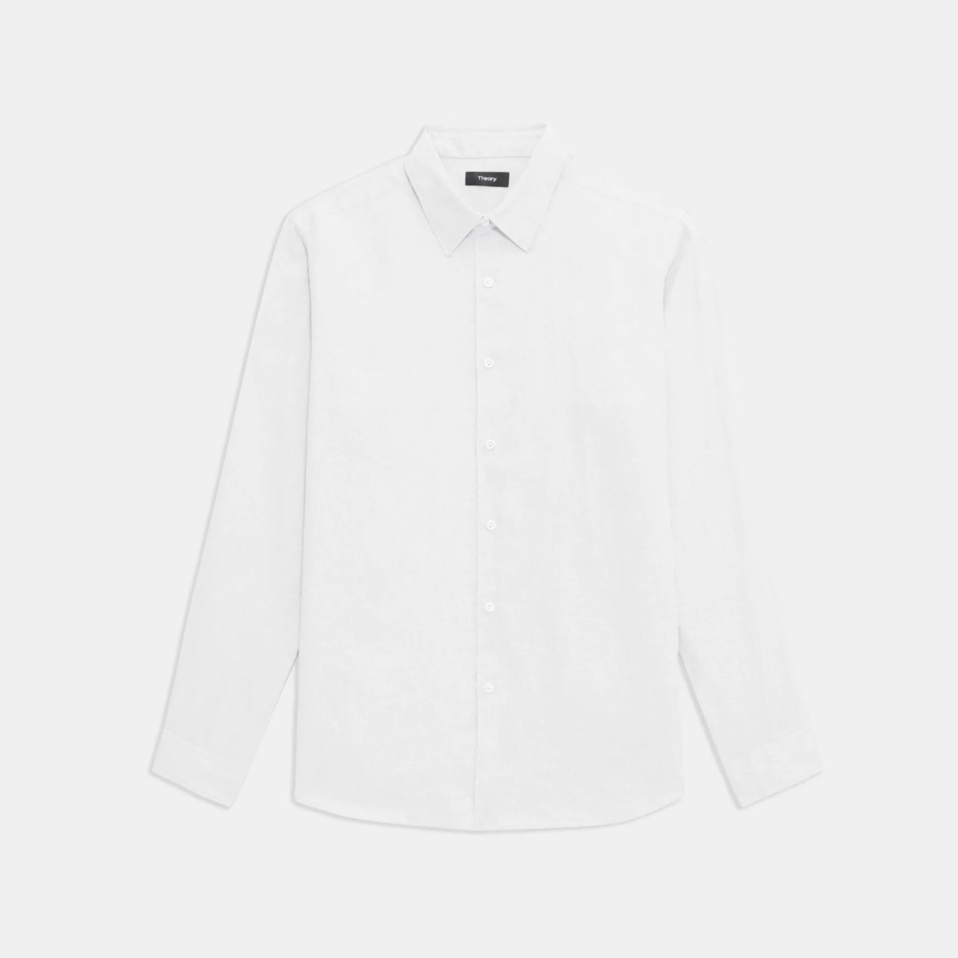 Theory Irving Shirt In Relaxed Linen-Men Shirts