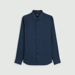 Theory Irving Shirt In Relaxed Linen-Men Shirts