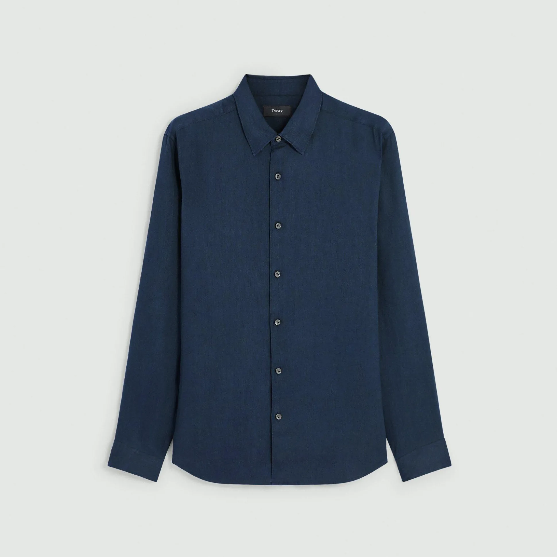 Theory Irving Shirt In Relaxed Linen-Men Shirts