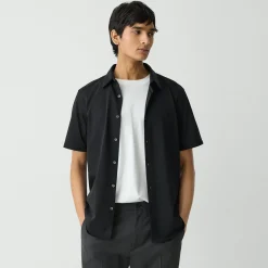 Theory Irving Short-Sleeve Shirt In Structure Knit-Men T-shirts + Polos|Shirts