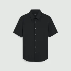 Theory Irving Short-Sleeve Shirt In Structure Knit-Men T-shirts + Polos|Shirts