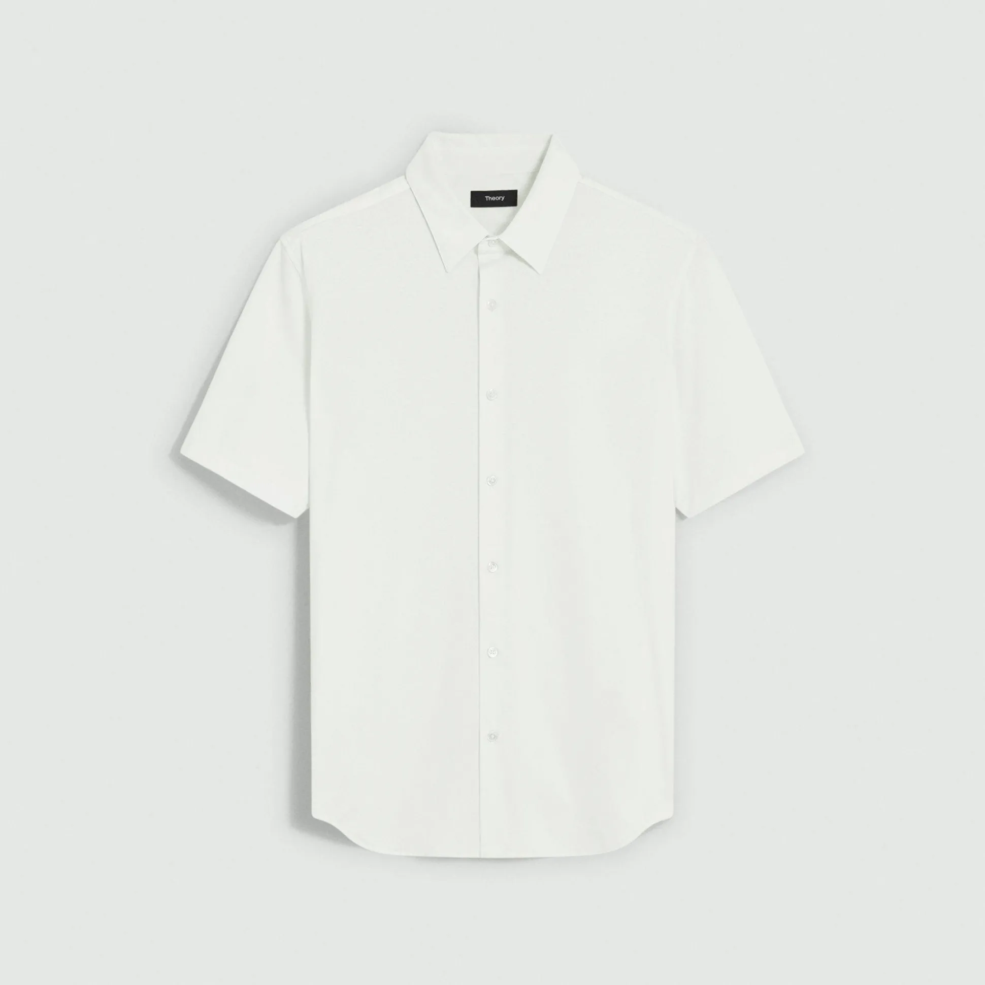 Theory Irving Short-Sleeve Shirt In Structure Knit-Men T-shirts + Polos|Shirts