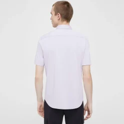 Theory Irving Short-Sleeve Shirt In Structure Knit-Men T-shirts + Polos|Shirts