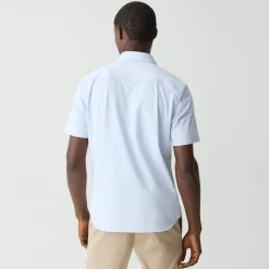 Theory Irving Short-Sleeve Shirt In Structure Knit-Men T-shirts + Polos|Shirts