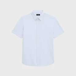 Theory Irving Short-Sleeve Shirt In Structure Knit-Men T-shirts + Polos|Shirts