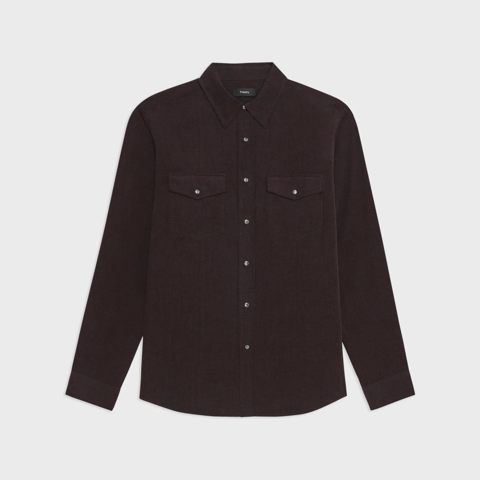 Theory Irving Western Shirt In Cotton Corduroy-Men Shirts