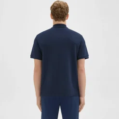 Theory Jocelin Polo Shirt In Studio Knit Jacquard-Men T-shirts + Polos