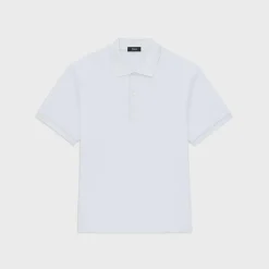 Theory Jocelin Polo Shirt In Studio Knit Jacquard-Men T-shirts + Polos