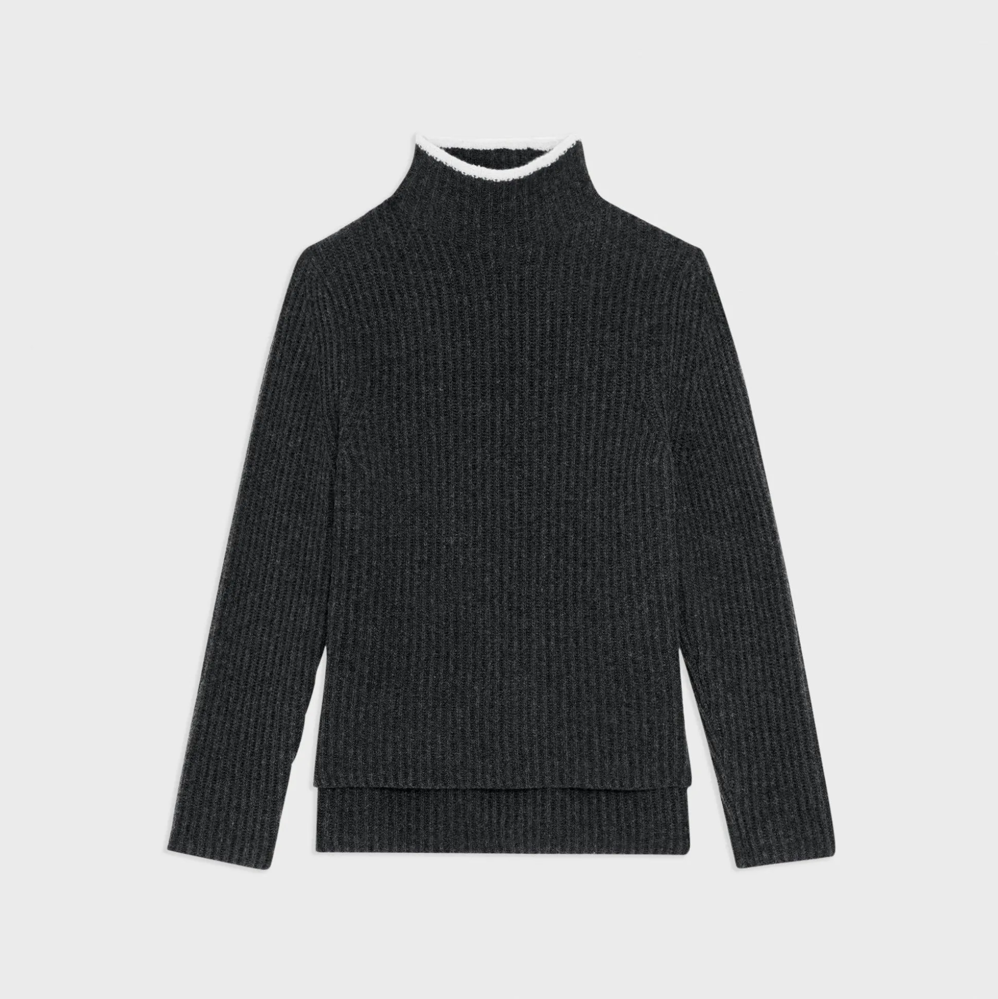 Theory Karenia Turtleneck Sweater In Felted Wool-Cashmere-Women Sweaters + Cardigans