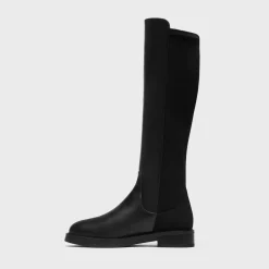 Theory Knee-High Pull-On Boot In Leather-Women Shoes