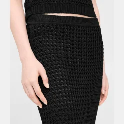 Theory Knit Midi Skirt In Pima Cotton-Women Skirts