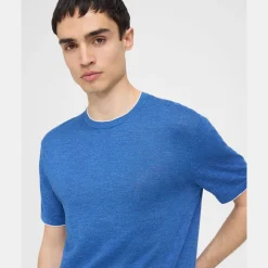 Theory Kolben Short-Sleeve Tee In Cotton-Linen-Men Sweaters + Cardigans|T-shirts + Polos