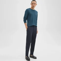 Theory Larin Drawstring Pant In Stretch Wool-Men Pants
