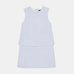 Theory Layered Shift Dress In Cotton-Women Dresses