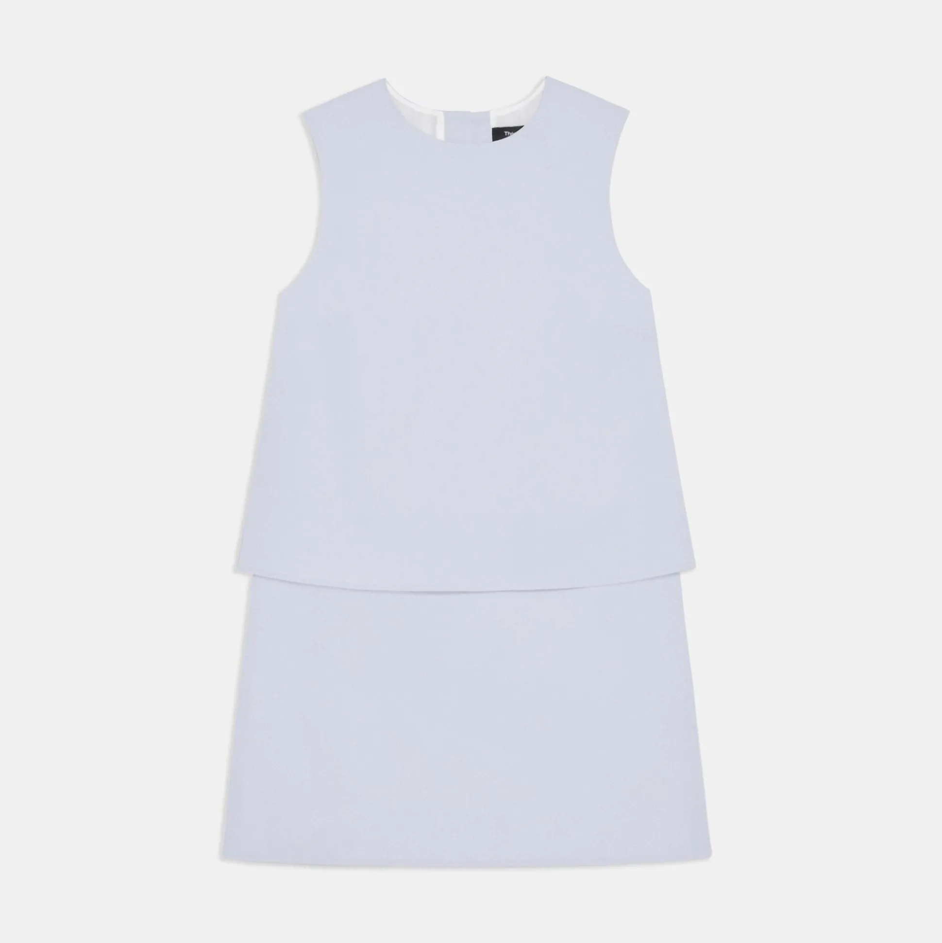 Theory Layered Shift Dress In Cotton-Women Dresses