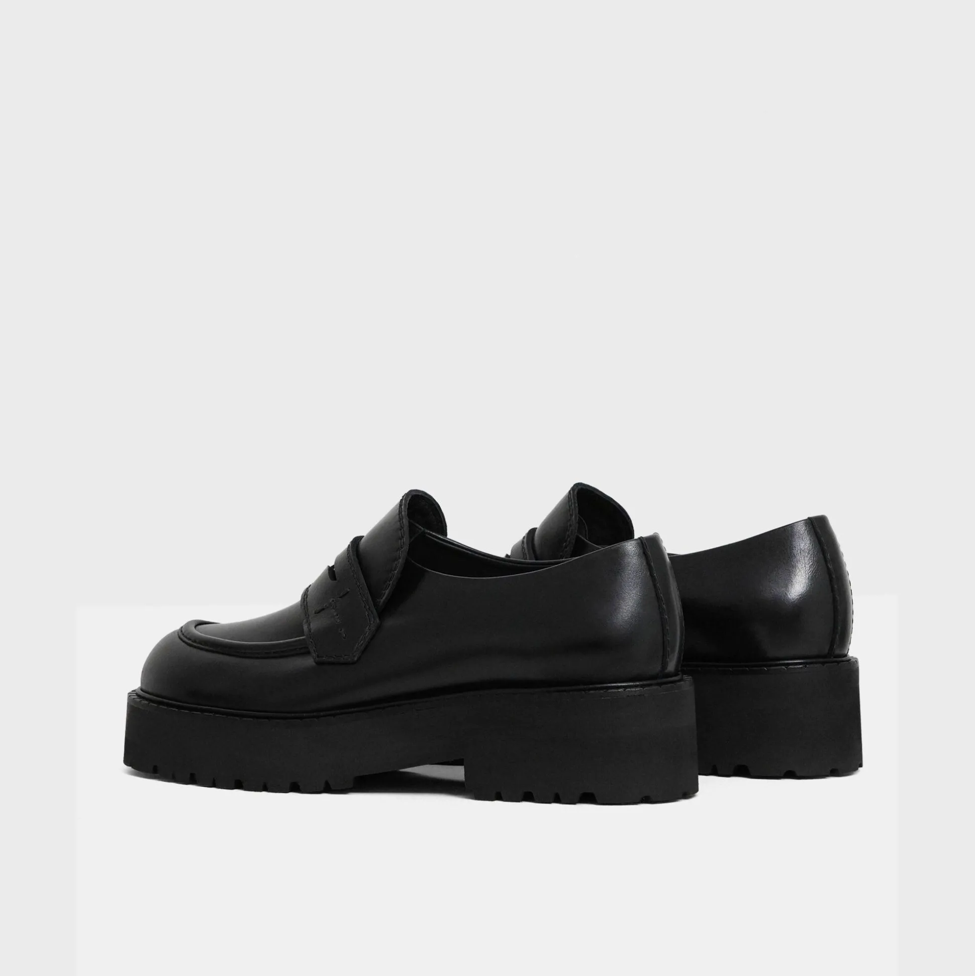 Theory Leather Platform Loafer-Women Shoes