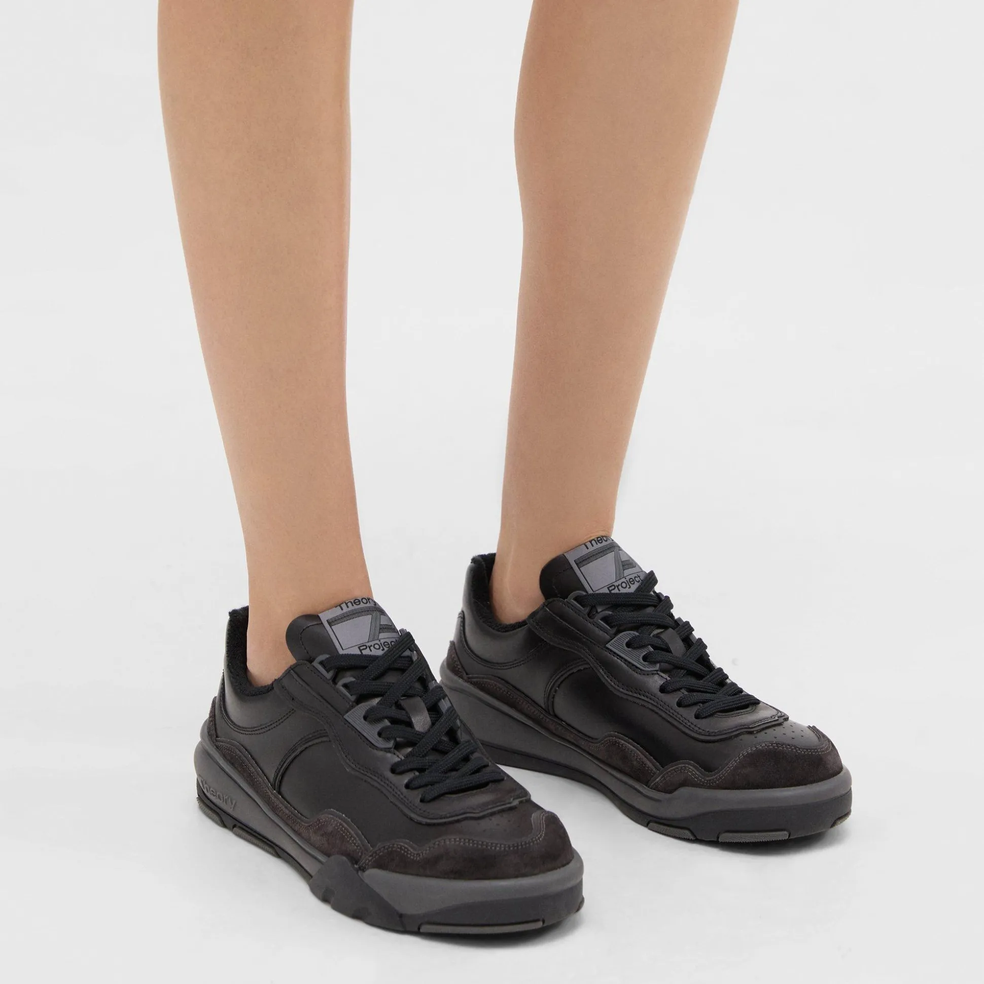 Theory Leather Sneaker-Women Shoes